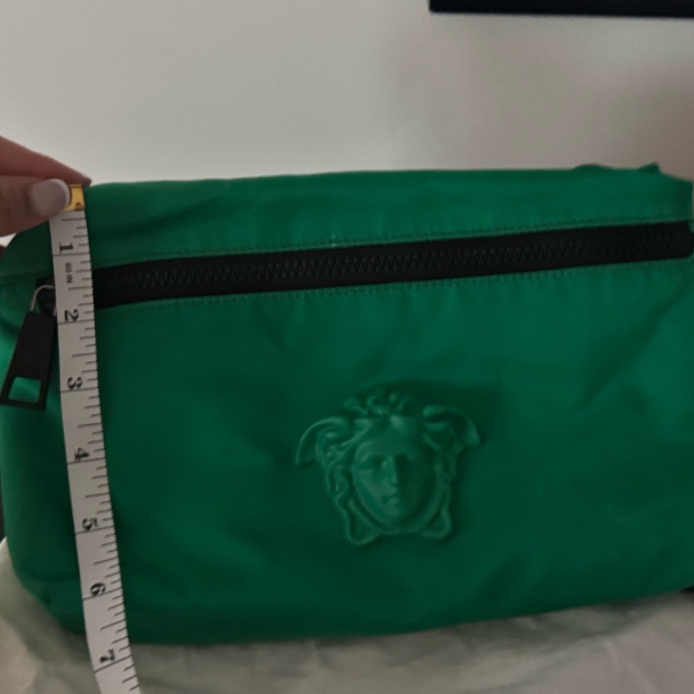 Versace Green Belt Bag Vibrant Emerald Fabric
